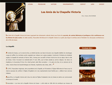 Tablet Screenshot of amis-chapelle-victoria.org